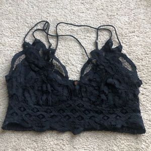 Free People Intimates & Sleepwear - 🌟free People Adella lace Bralette Black medium Free People Intimates & Sleepwear - 🌟free People Adella lace Bralette Black medium